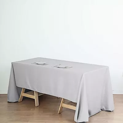 10 Pcs 60x126 RECTANGLE POLYESTER TABLECLOTHS Wedding Party Reception WHOLESALE • $100.35