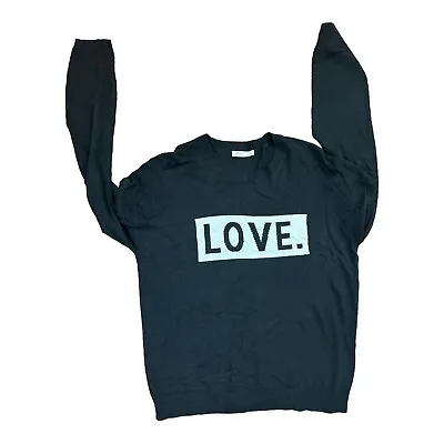Brit.Ag Sweater Black Sweater  Love.  Women's Medium Cashmere Blend • $10