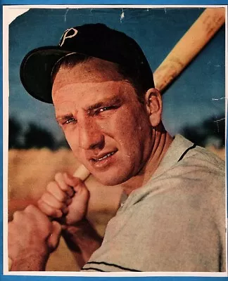 RALPH KINER-PITTSBURGH PIRATES AUTOGRAPHED 3X5 WITH 8X10 COLOR PHOTO-(d.2014) • $10.99