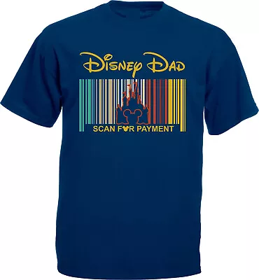 Disney Dad T-Shirt Scan For Payment Shirt Dad Qr Code T-Shirt Unisex Tee Top • £10.99