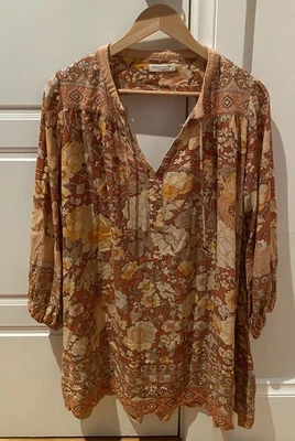 $50 • Buy Spell And The Gypsy Dress S Horse And Floral Print Stunning Cut Out Back Mini