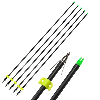 6/12pcs Bowfishing Arrows Fiberglass Broadheads Archery Bow Fishing Hunting 8mm • $26.11