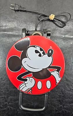 Disney Mickey Mouse Large Waffle Maker 7.5” Waffles Red Electric • $20