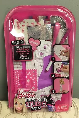 $13.49 • Buy Barbie - Design & Dress Studio Refill Kit - Stickers 3 Dresses Refill Kit
