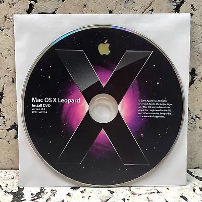OEM - Mac OS X Leopard 10.5 DVD Install / 2Z691-6037-A • $18.99