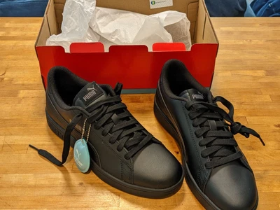 $40 • Buy PUMA Men’s Smash V2 L US8 UK7 Leather Tennis Shoes Brand New In Box School 