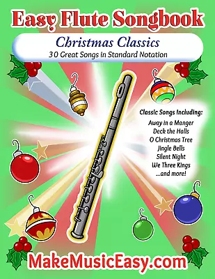 Flute Sheet Music PDF Songbook - Christmas Classics • $3.95