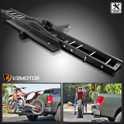 Motorcycle Scooter DirtBike Carrier Hauler Hitch Mount Rack Ramp Anti Tilt 75  • $84.89