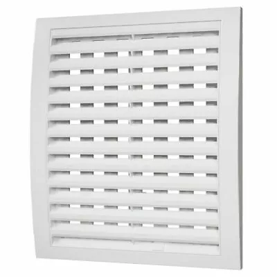 White Air Vent Grille With Adjustable Shutter Wall Ducting Ventilation Cover • £5.99