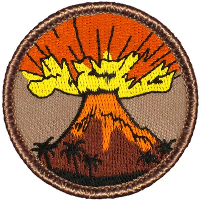 Volcano Patrol Patch - 2  Round Embroidered Patch • $4.49