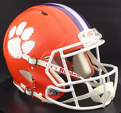 CLEMSON TIGERS NCAA Riddell Speed Full Size AUTHENTIC Football Helmet • $289.99