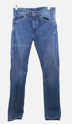 Levis Vintage Clothing LVC 606 Denim Blue Jeans Slim 29x34 Big E Orange Tab 60s • $40