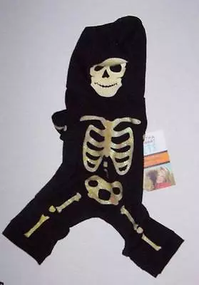 Martha Stewart Pets GITD Skeleton Costume For Dogs Dog XS Extra Small Halloween • $17.99