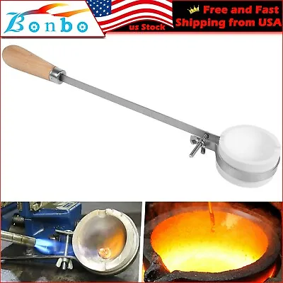 $20.99 • Buy Ceramic Torch Crucible Dish Cup Tongs Handle Set Melting Pouring Gold Silver
