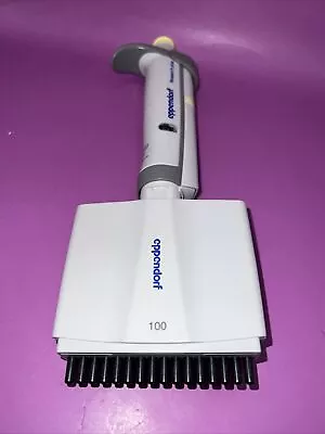 Eppendorf Research Plus 16 - Channel Pipette Yellow;  5-100 UL Free Ship • $368