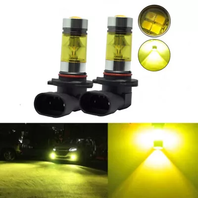 2x Fog Lights For FORD Mustang GT 2005-2012 H10 9145 100W Yellow LED Lamps • $10.29