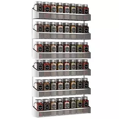 Auledio 2 Pack Spice Rack Organizer 3 Tier Counter-top Stand Or Wall Mounted • $41