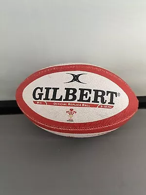 Wales Rugby Union Gilbert Mini Ball White/red Comes Inflated • £10