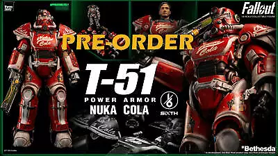 (Pre-Order) Threezero Fallout 1/6 T-51 Nuka Cola Power Armor Action Figure • $928.27