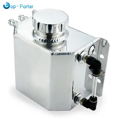 1L Aluminum Radiator Coolant Overflow Bottle Recovery Water Tank Universal  • $23.32