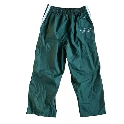 $23 • Buy Vintage Champion Sweat Pants Track Pants Tear Away Warm Ups 80s 90s Size XL