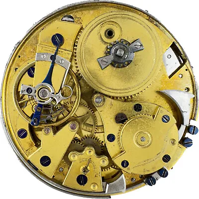 Antique French Pocket Watch Movement Quarter Repeater W Breguet Shock System • $525