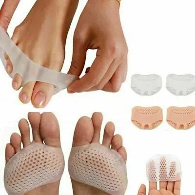 2X Gel Metatarsal Sore Ball Of Foot Pain Cushions Pads Insoles Forefoot Support • $2.30