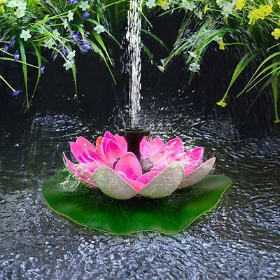 Lotus Shape Pond Decorations Life Up To 20000 Hours Solar Powered Fountain Pump  • £12.48