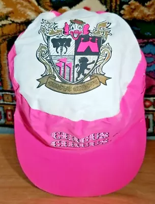 VINTAGE Circus Circus Hotel Casino Pink Painters Cap Hat Stretch Back One Size • $13.15