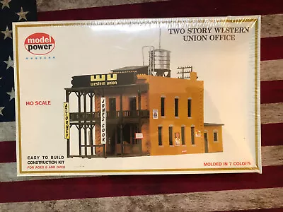 $30 • Buy Model Power HO Scale Two Story Western Union No. 452 Train Factory SEALED