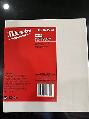 Milwaukee Tool 49-16-2773 M18 477 Acsr Jaw 100% Authentic! • $335