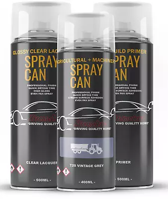 For Massey Ferguson T20 Vintage Grey 46-58 Tractor Machinery Aerosol Spray Paint • £24.50