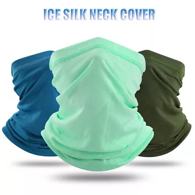 Summer Cooling Neck Gaiter Thin Scarf Face Mask Breathable Bandana For Men Women • $2.99