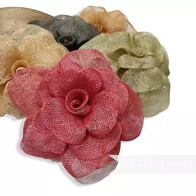 Large 20cm 'Zosia' Sinamay Flower Millinery Mount For Hat Making And Fascinators • £6