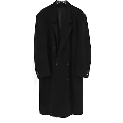 Vtg KENZO Mens Sz 52 Jacket Cashmere Wool Overcoat Double Breasted Designer FLAW • $42.47