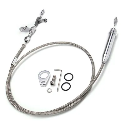 700R4 Stainless Steel Braided Transmission Kick Down Detent Cable SBC BBC For GM • $22.89