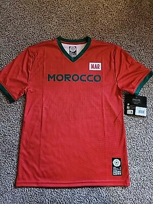 Morocco Soccer Poly Shirt/Jersey Youth Large-14/16 Womens FIFA World Cup 2023 • $15