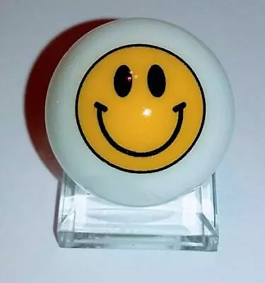 Smiley Face 1  Glass Logo Marble With Stand • $3.75