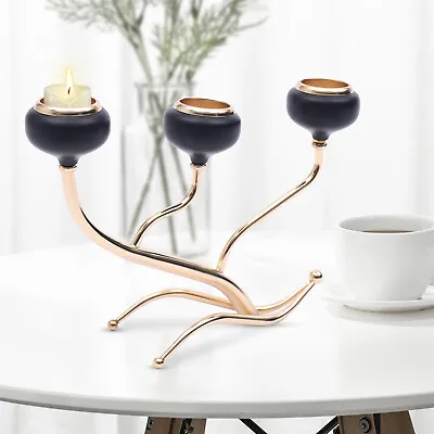 $36 • Buy Modern 3 Arms Candle Holders Candelabra Wedding Party Centerpiece Decoration