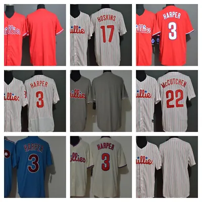 Philadelphia Baseball Jersey 3# Bryce Harper All Stitched 17# 22# All Colors • $29.99