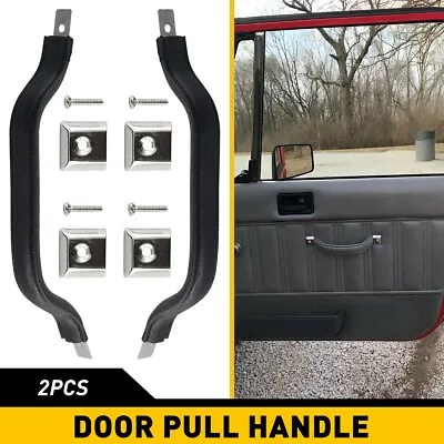 2x Interior Door Handle Strap Pull For Jeep CJ5 CJ7 8 Wrangler YJ 55009801K EOA • $19.94