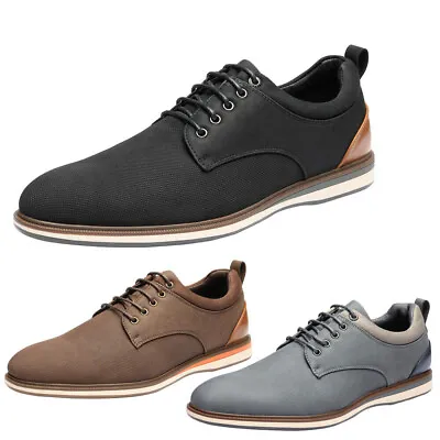 Men's Casual Shoes Lace Up Formal Dress Shoes Oxford Shoes 6.5-13 • $32.99