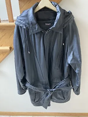 Vintage 90s Wilsons Leather Men’s Car Coat • $59.95