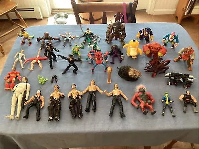 Vintage Lot 90s 2000s Action Figure Toys - Used- Some Missing Parts Or Broken • $19