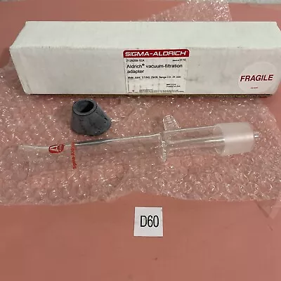 $50 • Buy New Sigma Aldrich Vacuum Filtration Adapter Z129259 Fast Shipping!+Warranty