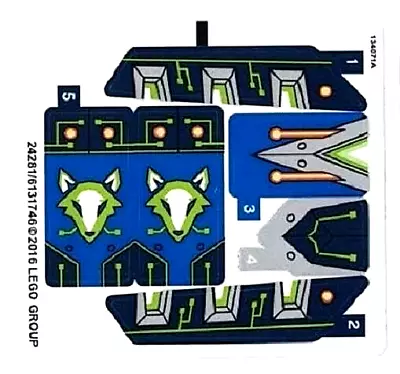 LEGO NEXO KNIGHTS Aaron Fox's Aero-Striker V2 STICKER SHEET For Set 70320  NEW • $4.95