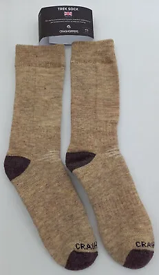 Craghoppers Mens' 44% Merino Wool Hiking Trek Socks Size 9 - 12 UK • £14