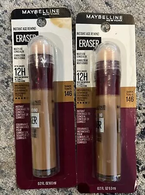 2 Packs Maybelline Instant Age Rewind Eraser Dark Circle Concealer #146 TAN • $15.99