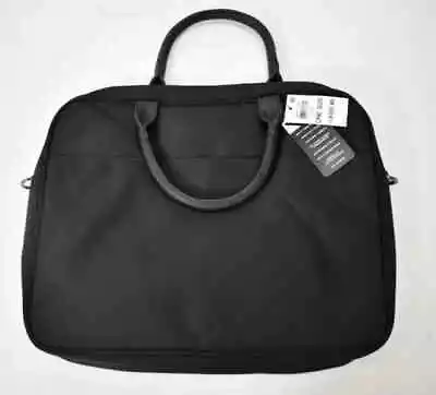 Alfani   Nylon Briefcase Accessory Black Luggage Case 15  X 12  X 2-1/4  New • $9.35