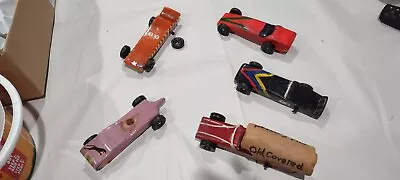 Vintage Handmade Wooden Pinewood Derby Cars Toy Race Cars  • $25